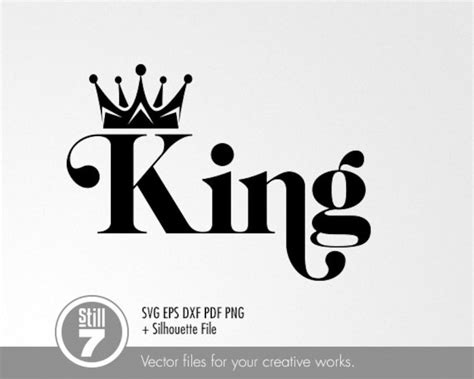 Download Free Loved By The King SVG Design, Digital Cutting File, Ai, Eps, Dxf,
Png Easy Edite